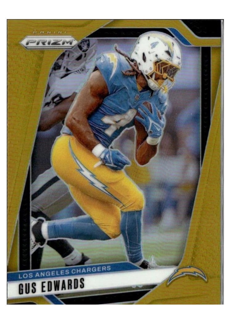 2024 Panini Prizm Base Set Gus Edwards #158 card
