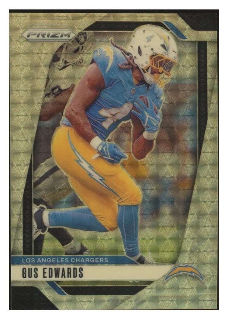2024 Panini Prizm Base Set Gus Edwards #158 card