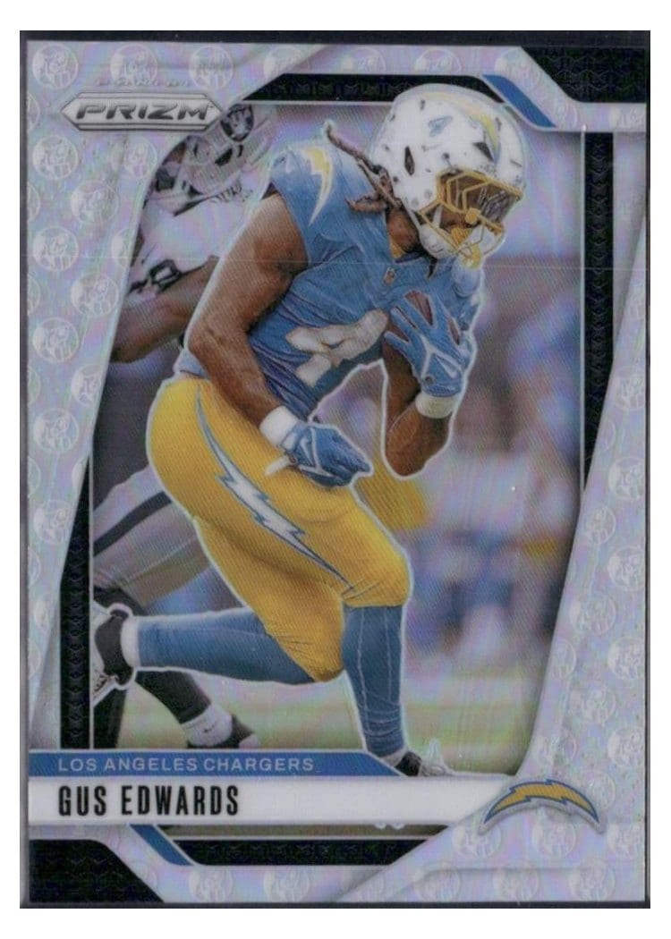 2024 Panini Prizm Base Set Gus Edwards #158 card