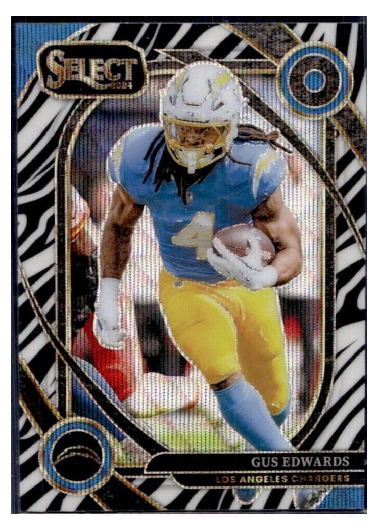 2024 Panini Select Base Set Gus Edwards #258 card