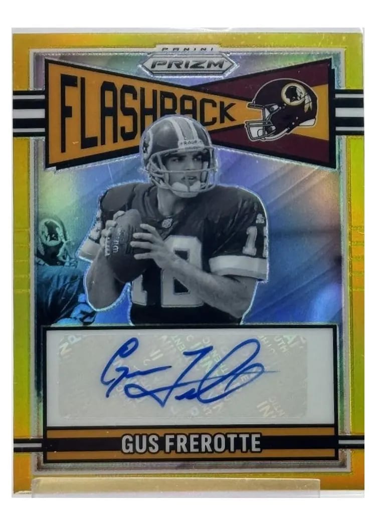 2025 Panini Prizm Flashback Autograph Gus Frerotte #FLA-GFE card