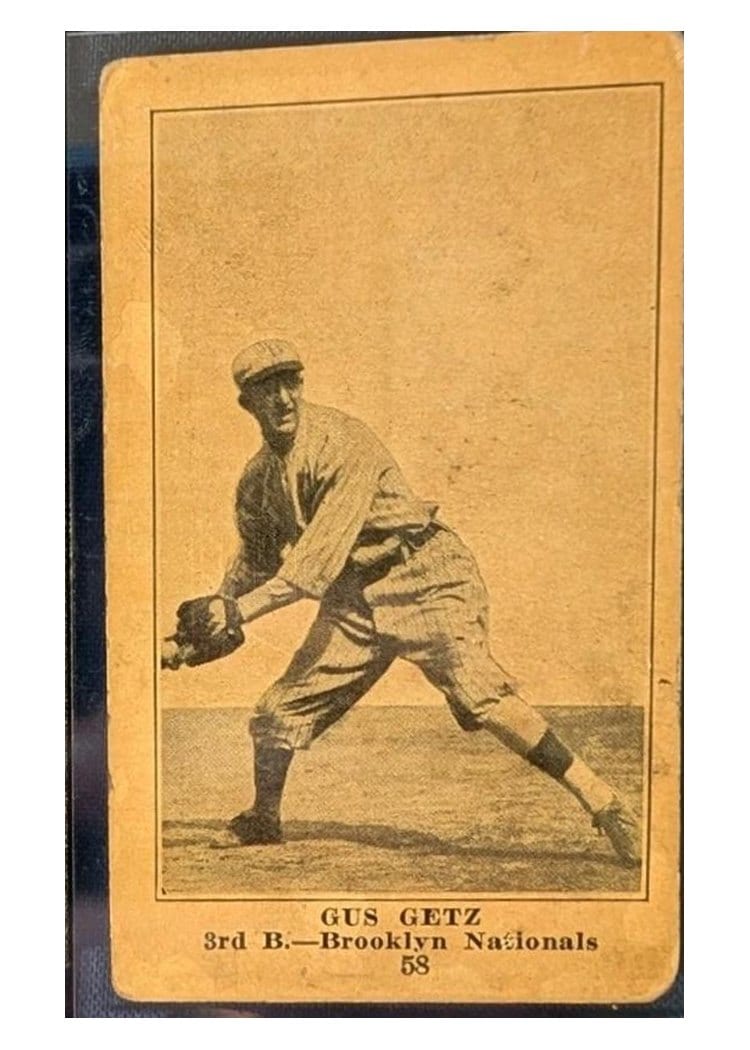 1917 Boston Store Gus Getz #58 card