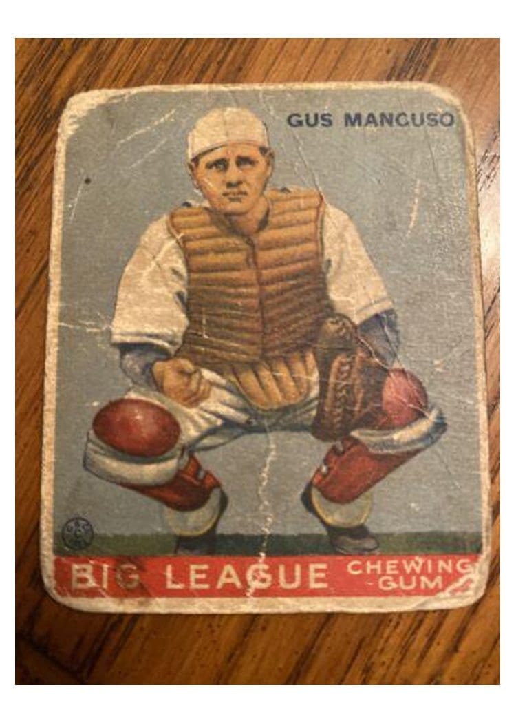1933 Goudey Gus Mancuso #41 card