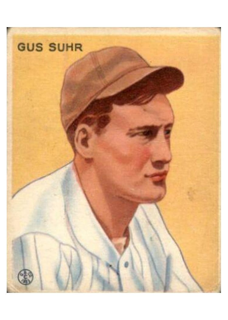 1933 Goudey Gus Suhr #206 card