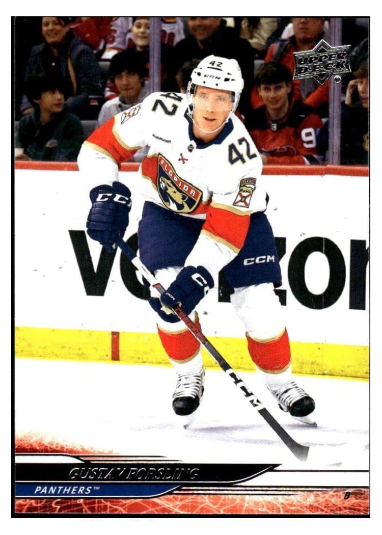 2024-25 Upper Deck Base Set Gustav Forsling #558 card