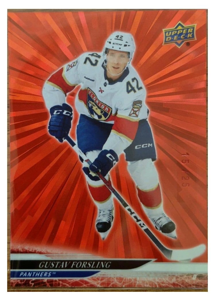 2024-25 Upper Deck Base Set Gustav Forsling #558 card