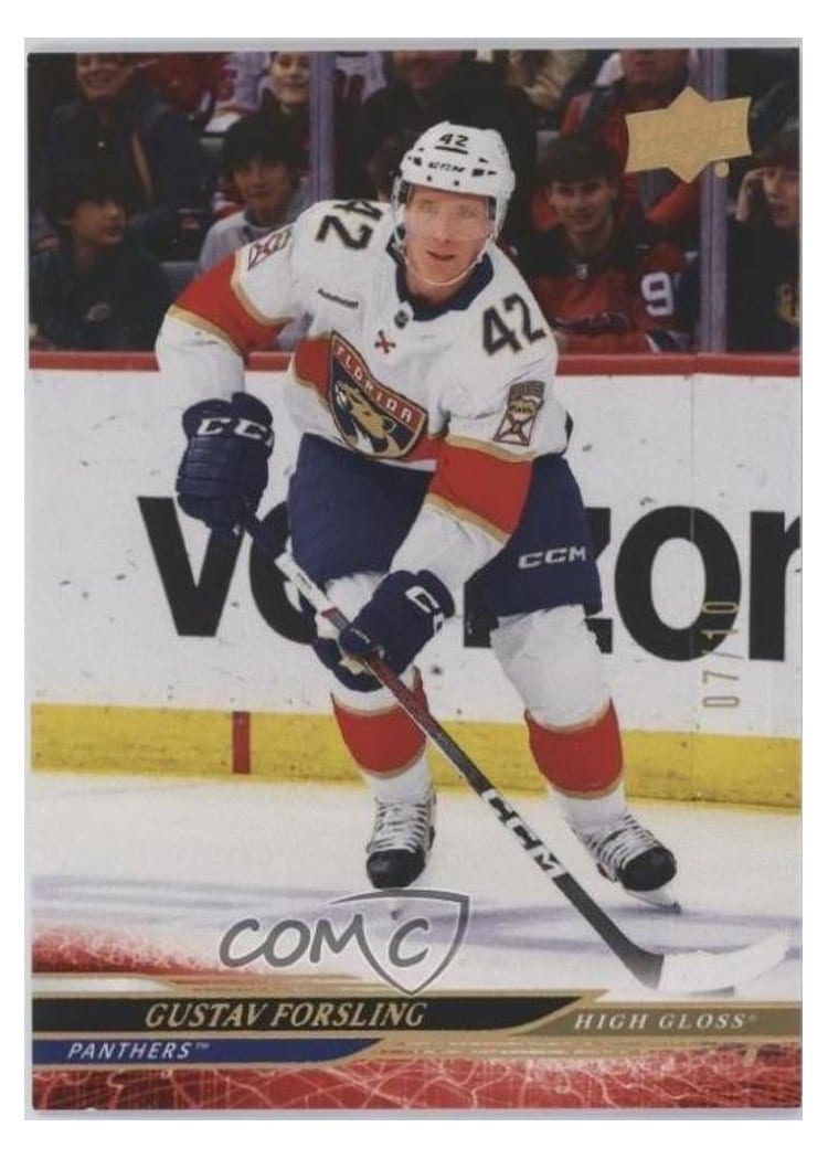 2024-25 Upper Deck Base Set Gustav Forsling #558 card