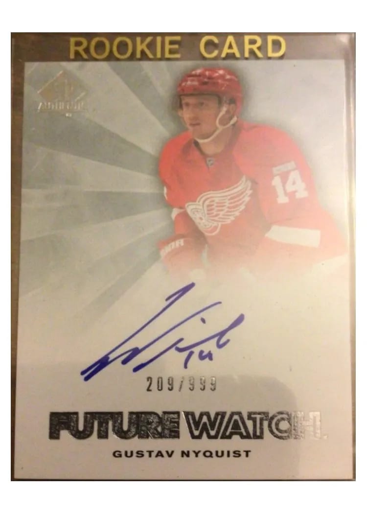 2011 SP Authentic Gustav Nyquist #221 card