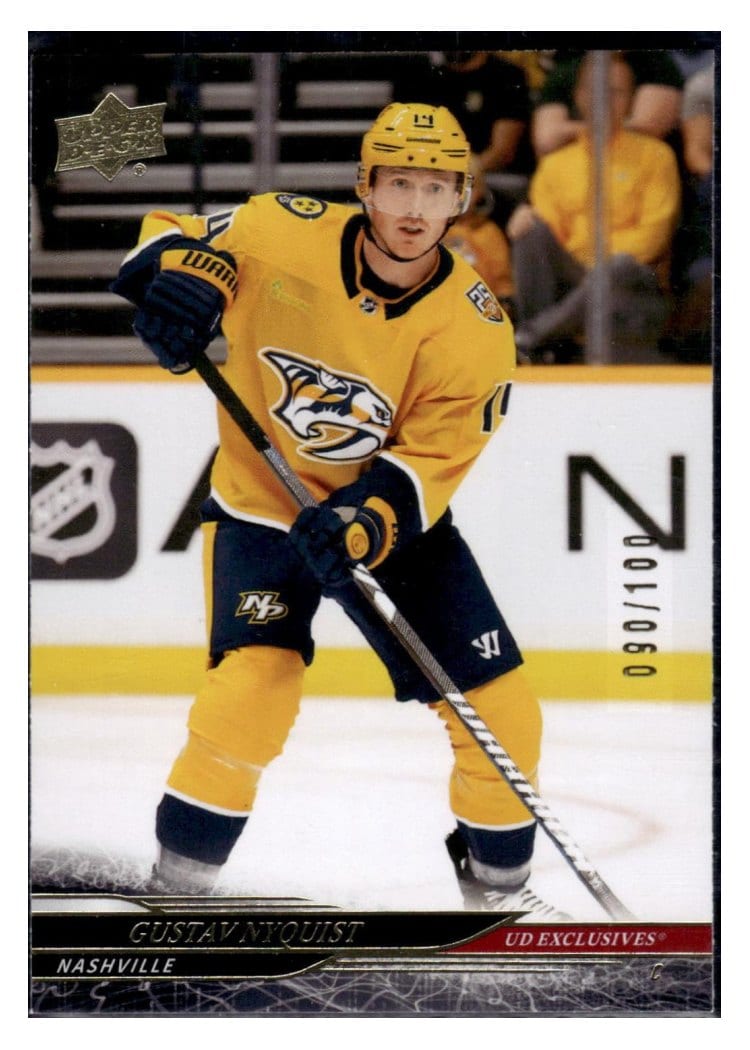 2024-25 Upper Deck Base Set Gustav Nyquist #344 card