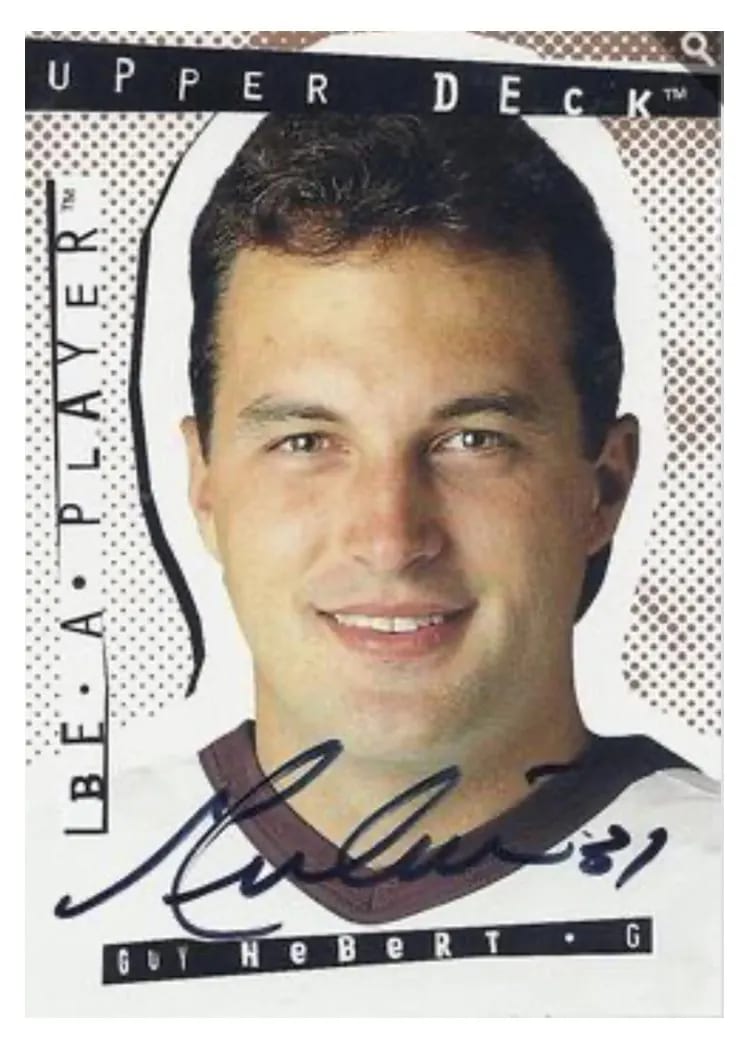 1994 Upper Deck Be A Player Autograph Guy Hebert #99 card