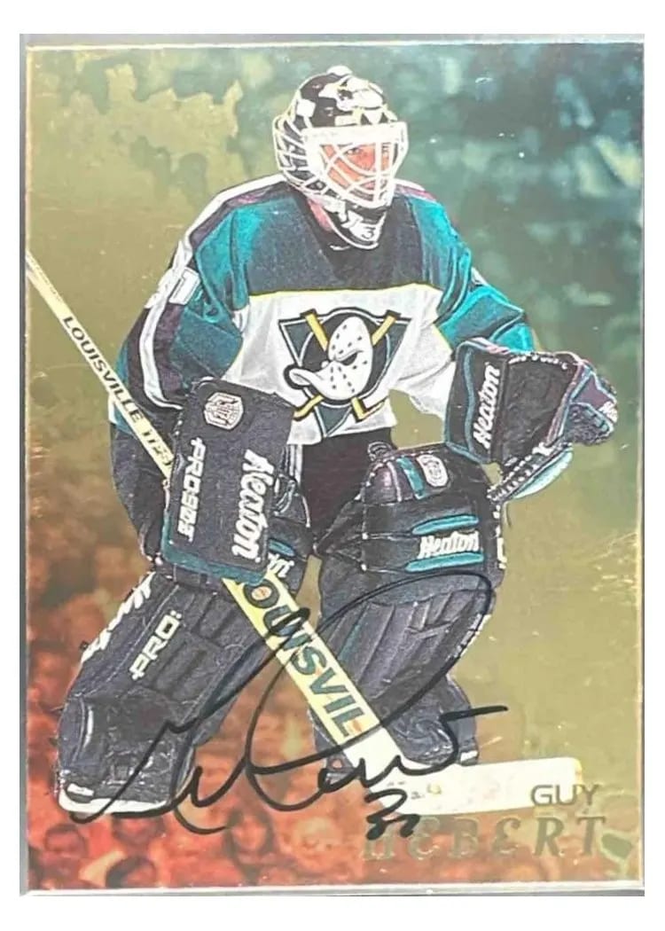 1998 Be a Player Guy Hebert #4 card