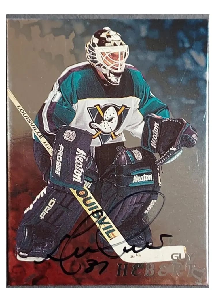 1998 Be a Player Guy Hebert #4 card