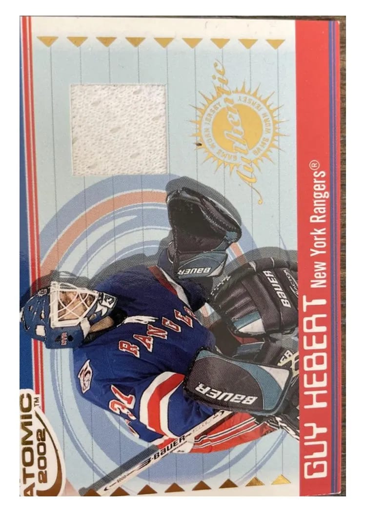 2001 Pacific Atomic Jerseys Guy Hebert #40 card