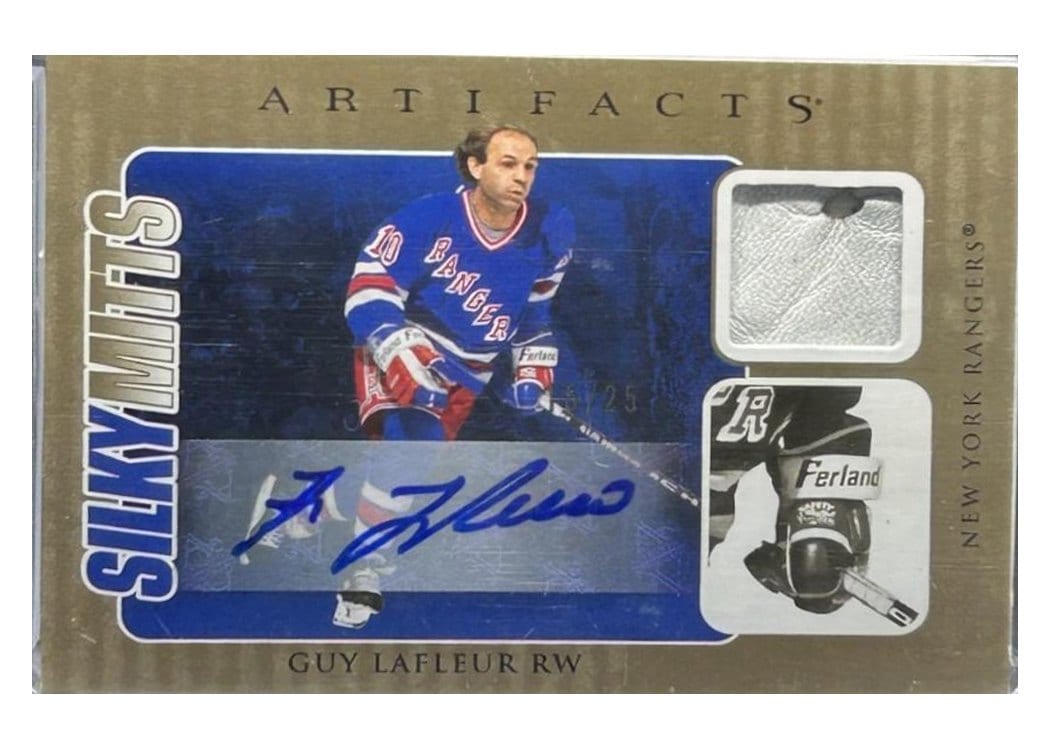 2024-25 Upper Deck Artifacts Silky Mitts Guy Lafleur #SM-GL card
