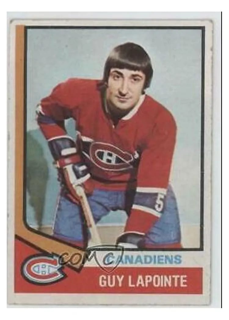 1974 Topps Guy Lapointe #70 card