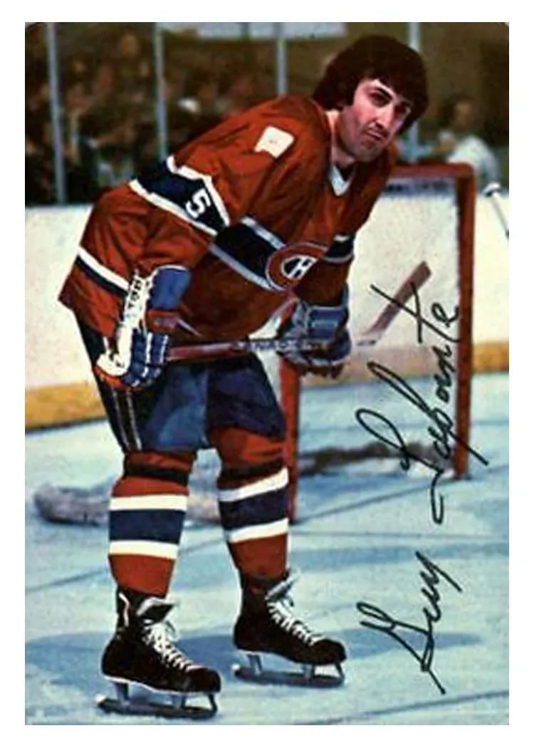 1976 Topps Glossy Inserts Guy Lapointe #17 card