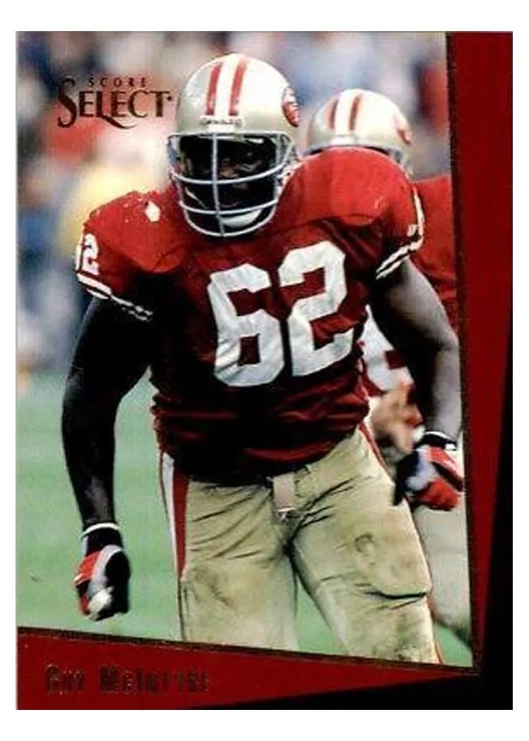 1993 Panini Select Guy McIntyre #144 card