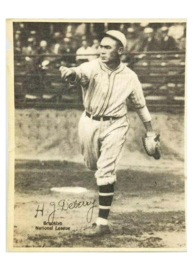 1929 R316 Kashin Publications H. J. DeBerry card