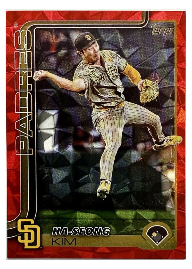 2025 Topps Base Set Ha-Seong Kim Red Diamante #175 card