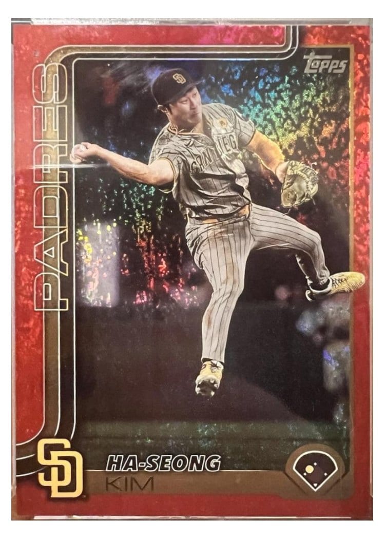 2025 Topps Base Set Ha-Seong Kim Red Rainbow #175 card