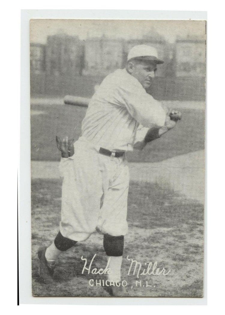 1922 Exhibits Hack Miller card