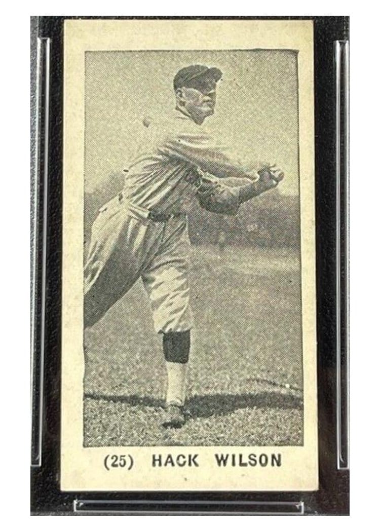 1928 W502 Hack Wilson #25 card
