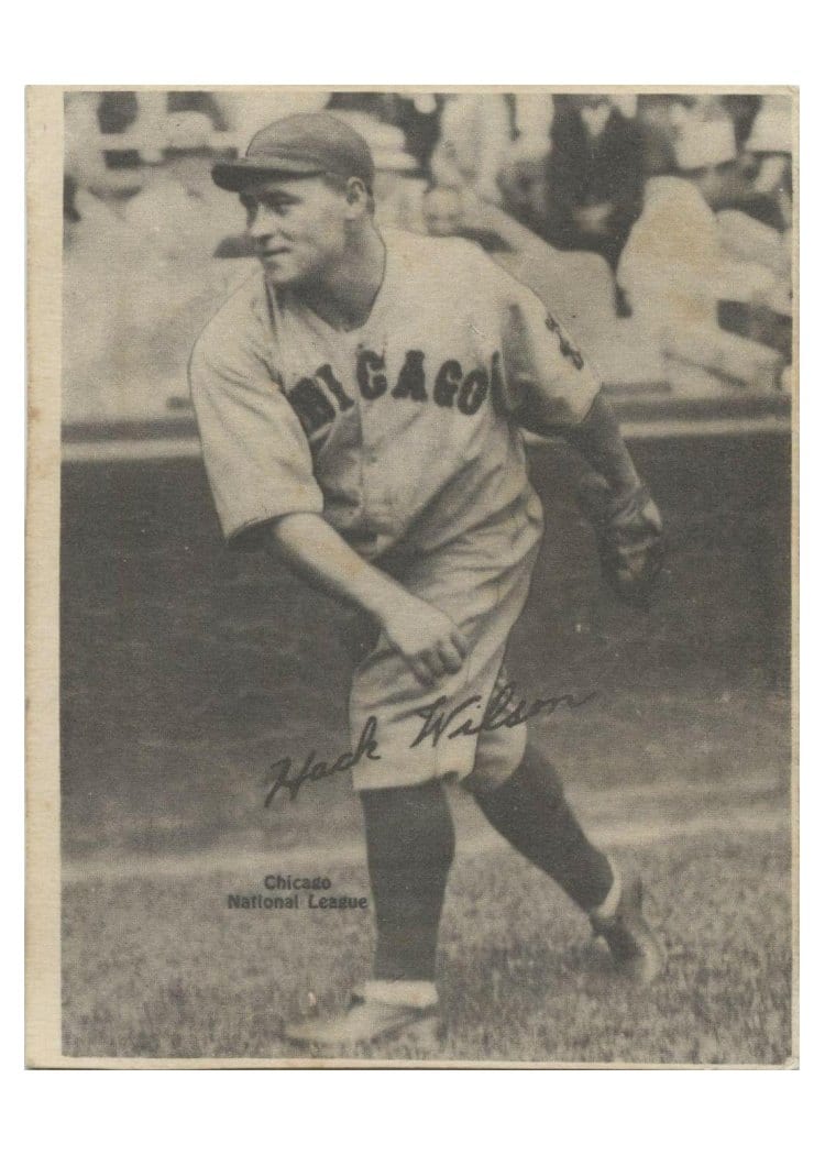 1929 R316 Kashin Publications Hack Wilson card