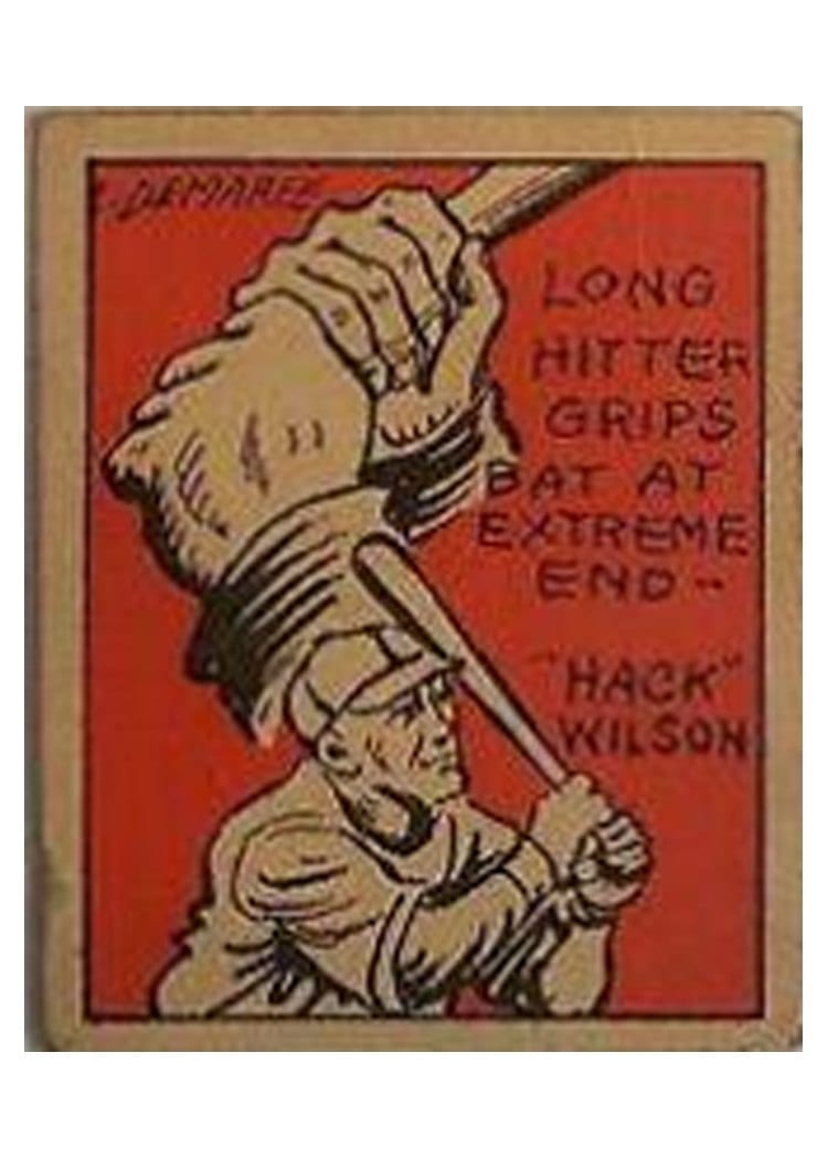 1935 Schutter Johnson Hack Wilson #14 card