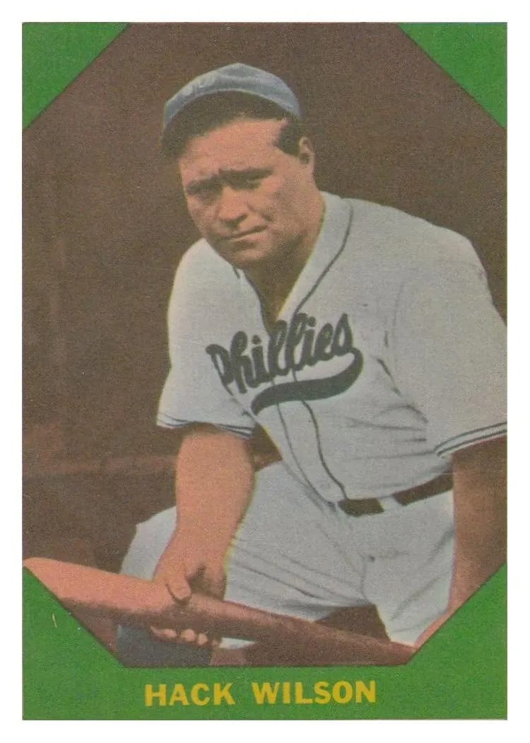 1960 Fleer Hack Wilson #48 card