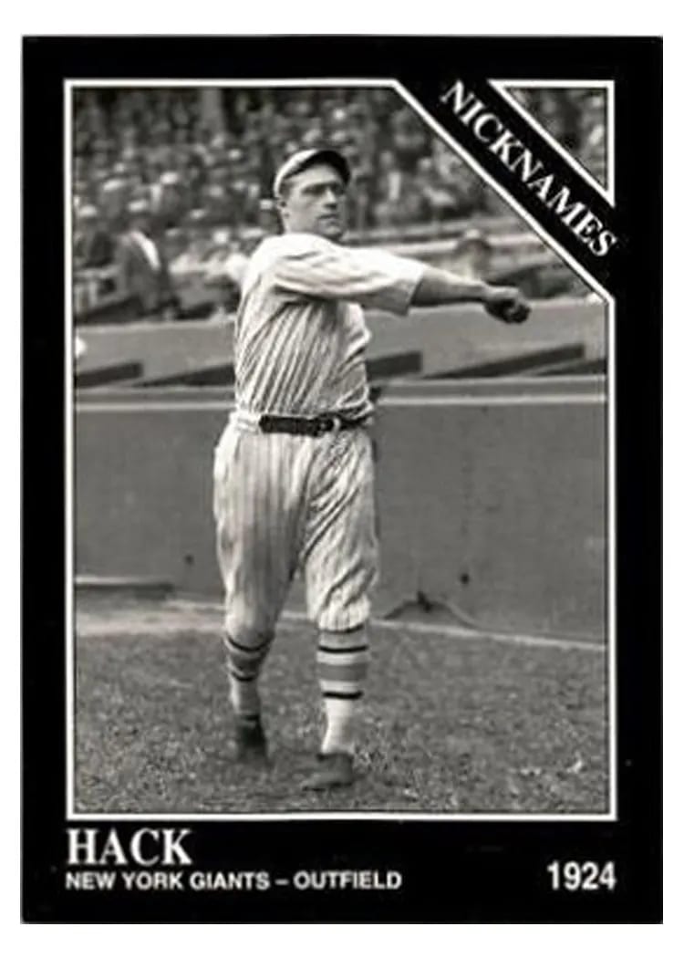1993 Conlon Collection Hack Wilson #736 card