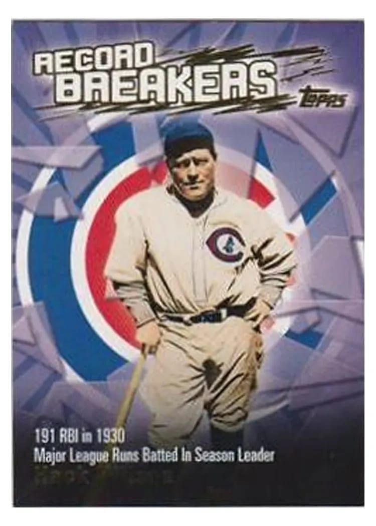 2002 Topps Record Breakers Hack Wilson #RB-HW card
