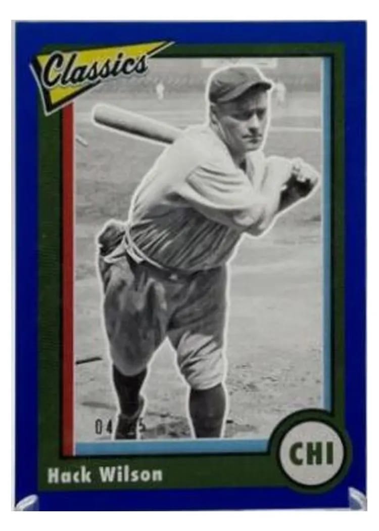 2023 Panini Chronicles Classics Hack Wilson #5 card