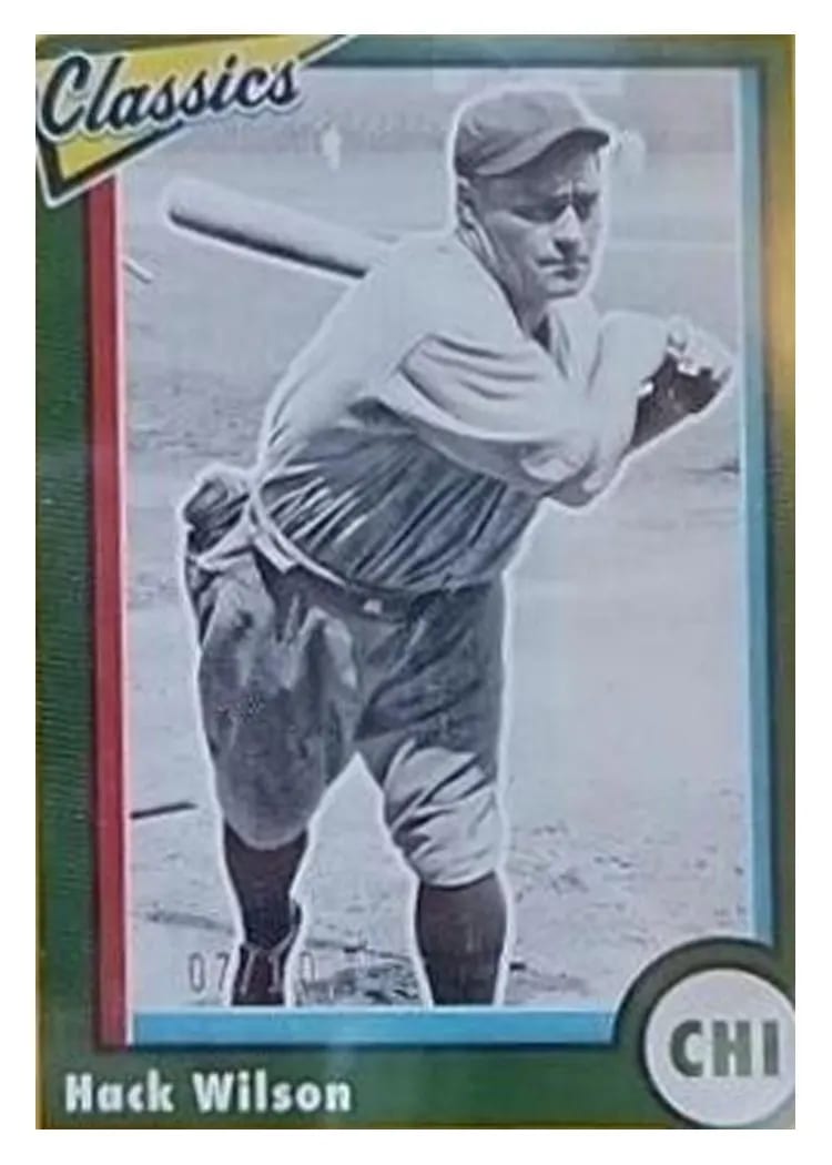 2023 Panini Chronicles Classics Hack Wilson #5 card