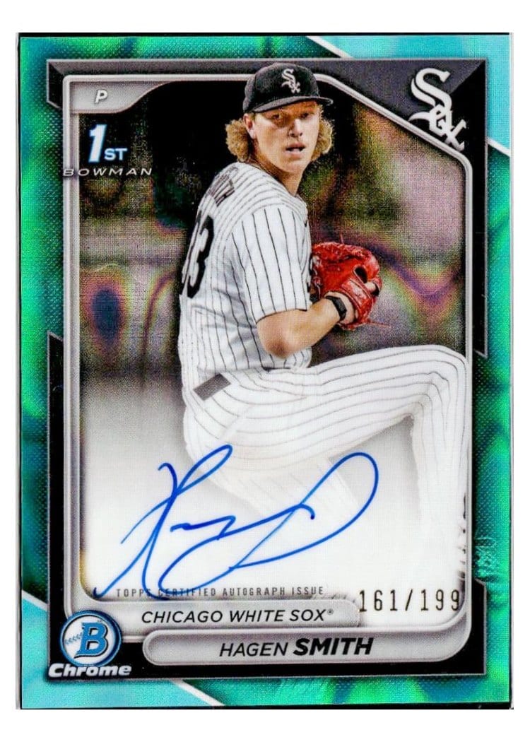 2024 Bowman Draft Chrome Prospect Autographs Hagen Smith #CPA-HS card