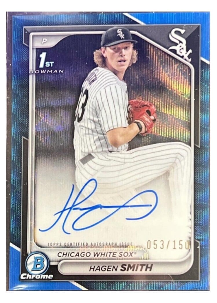 2024 Bowman Draft Chrome Prospect Autographs Hagen Smith #CPA-HS card