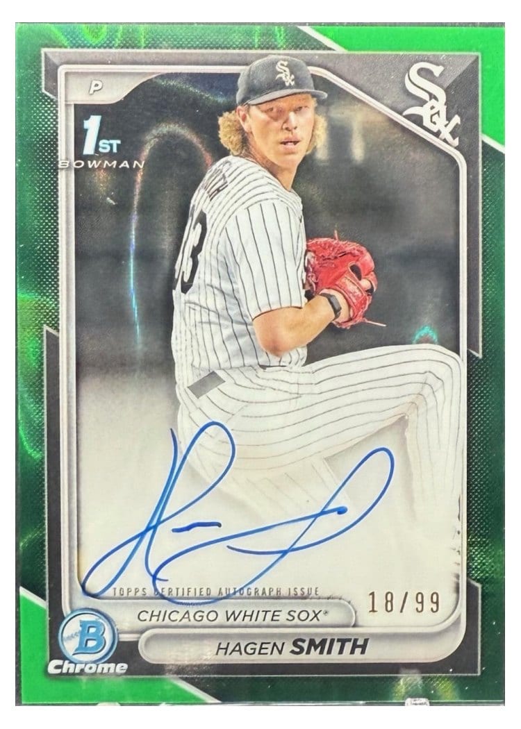 2024 Bowman Draft Chrome Prospect Autographs Hagen Smith #CPA-HS card