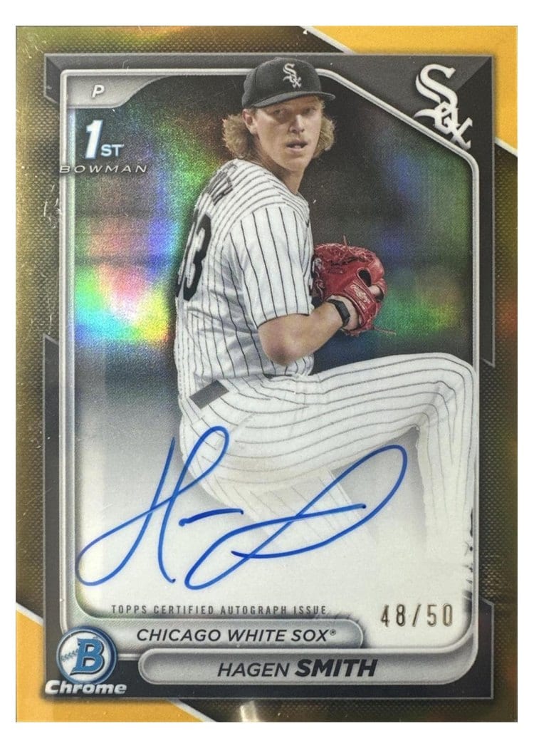 2024 Bowman Draft Chrome Prospect Autographs Hagen Smith #CPA-HS card