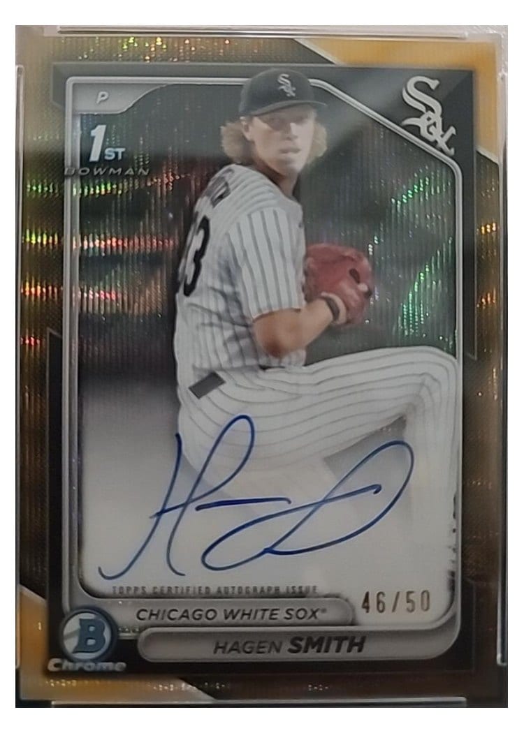 2024 Bowman Draft Chrome Prospect Autographs Hagen Smith #CPA-HS card