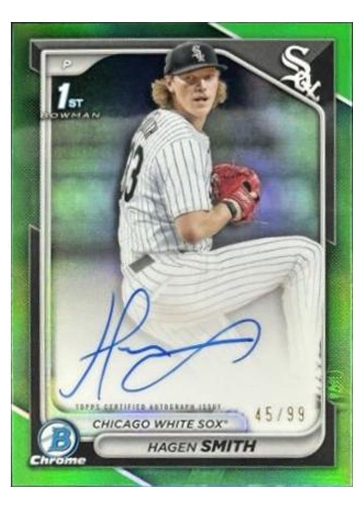2024 Bowman Draft Chrome Prospect Autographs Hagen Smith #CPA-HS card