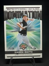 2024 Panini Prospect Edition Domination Hagen Smith #23 card