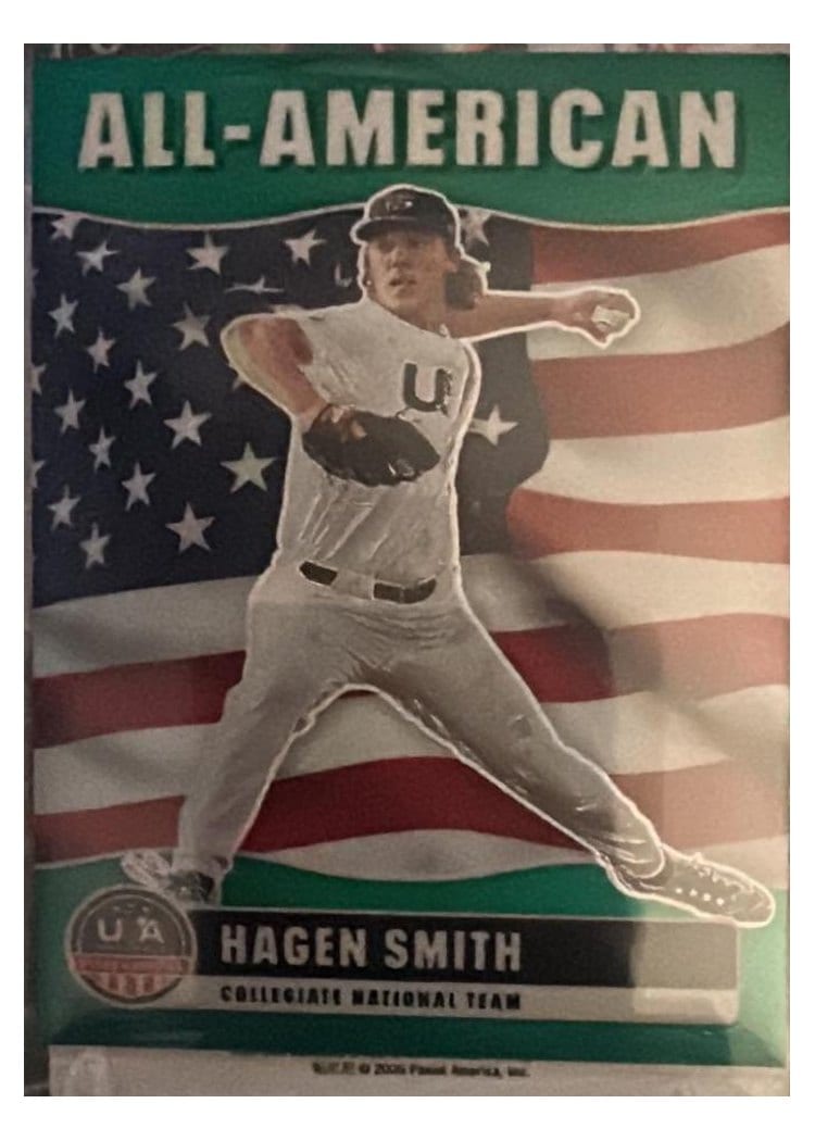2026 Panini Stars & Stripes Prizm All-American (Collegiate) Hagen Smith #4 card