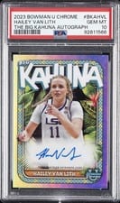 2023-24 Bowman University Chrome The Big Kahuna Autographs Hailey van Lith #BKA-HVL card