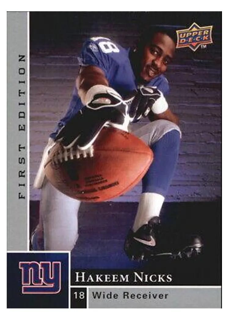 2009 Upper Deck First Edition Hakeem Nicks #196 card