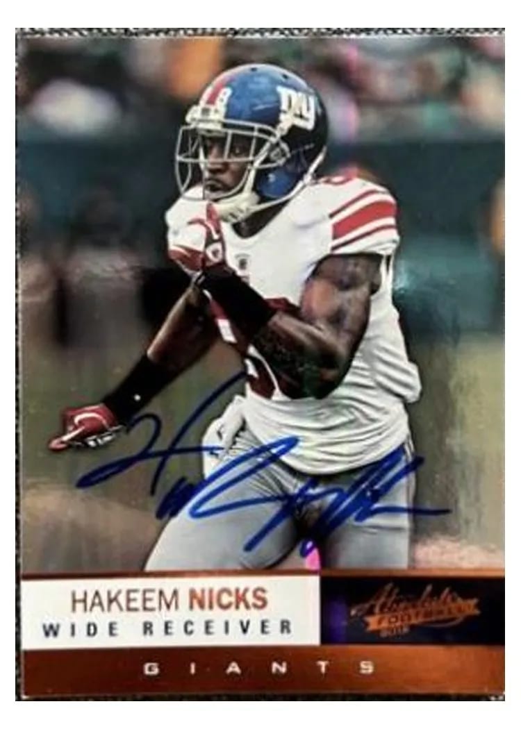 2012 Panini Absolute Hakeem Nicks #67 card
