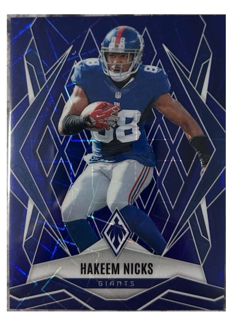 2025 Panini Phoenix Base Set Hakeem Nicks Purple Lazer #86 card