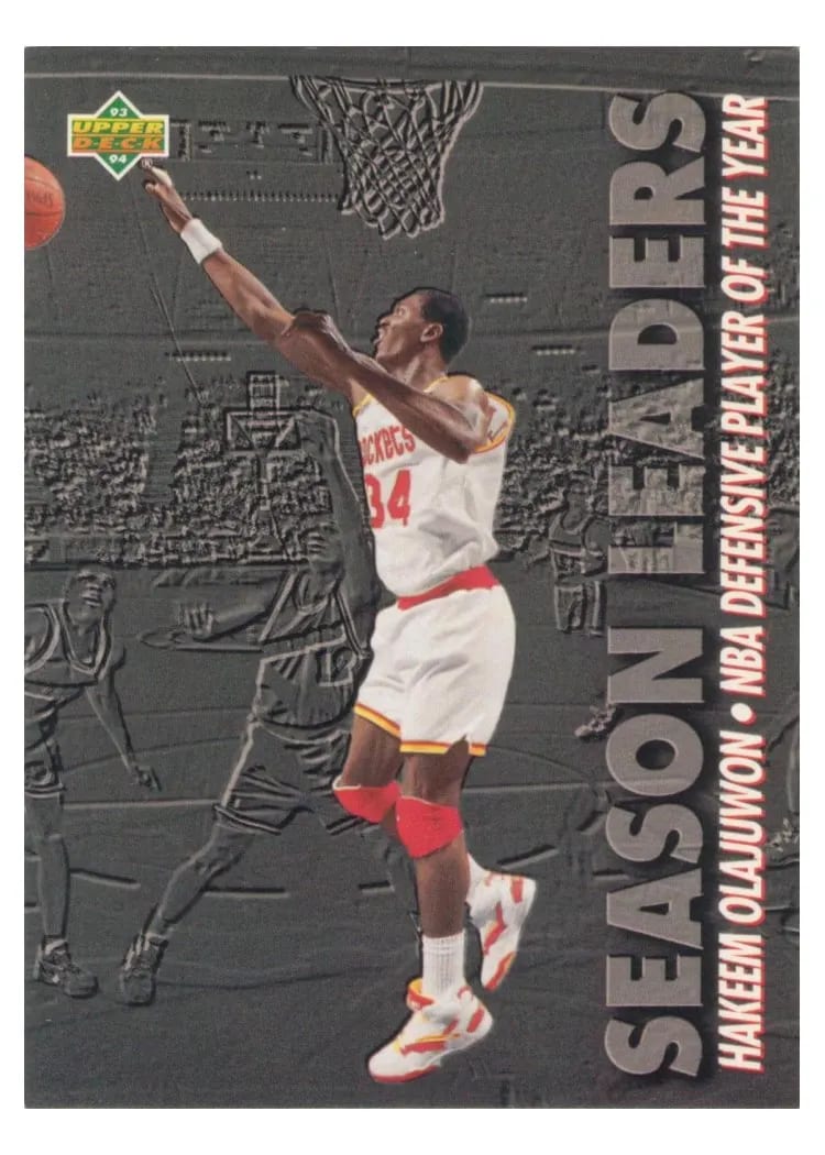 1993 Upper Deck Hakeem Olajuwon #176 card