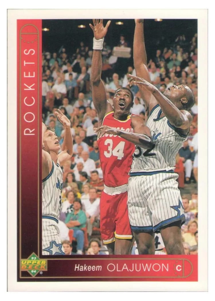 1993 Upper Deck Hakeem Olajuwon #287 card