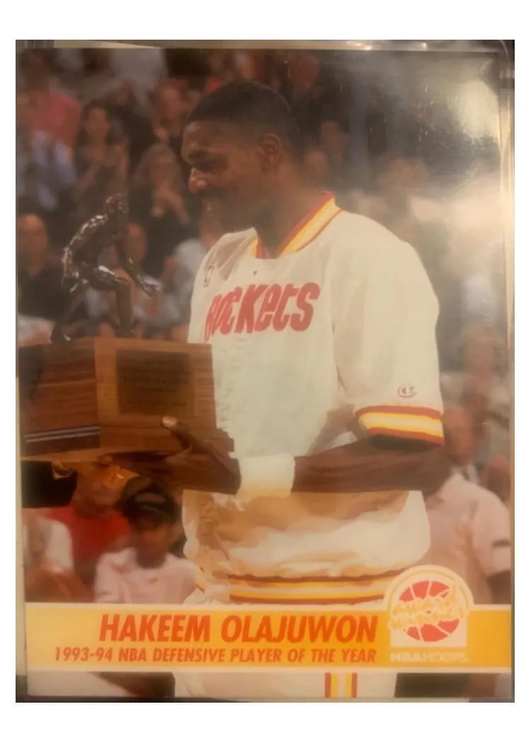 1994 Hoops Hakeem Olajuwon #261 card