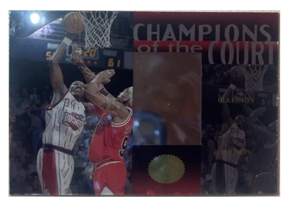 1995 SP Championship Champions of the Court Hakeem Olajuwon #C10 card