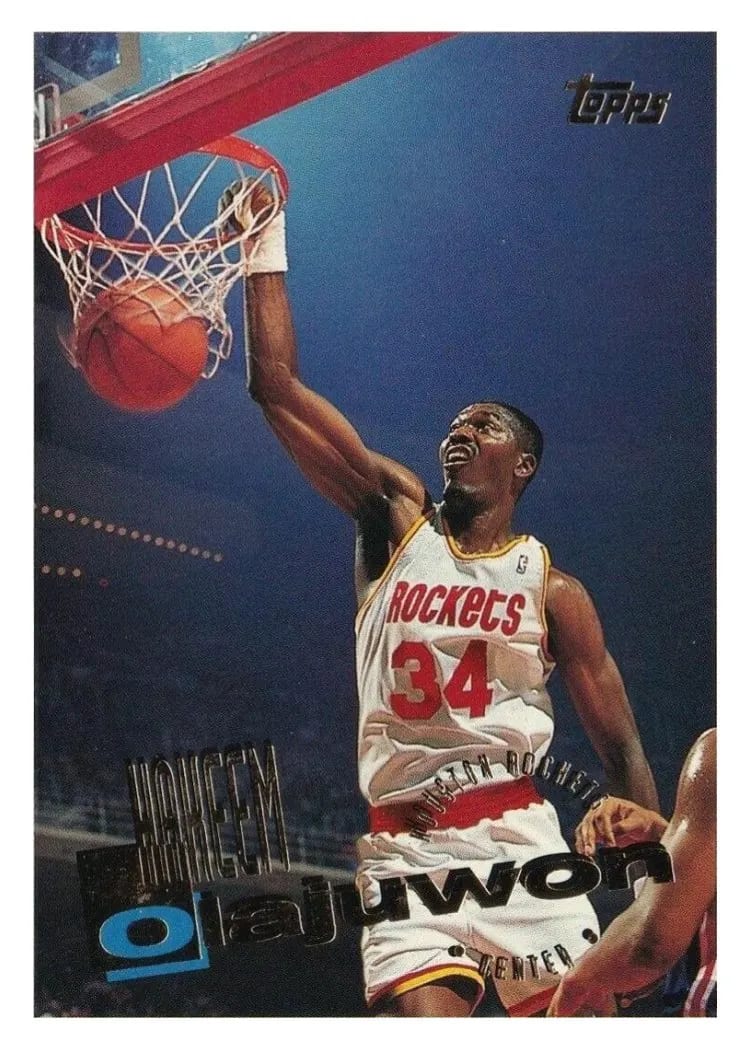 1995 Topps Hakeem Olajuwon #100 card